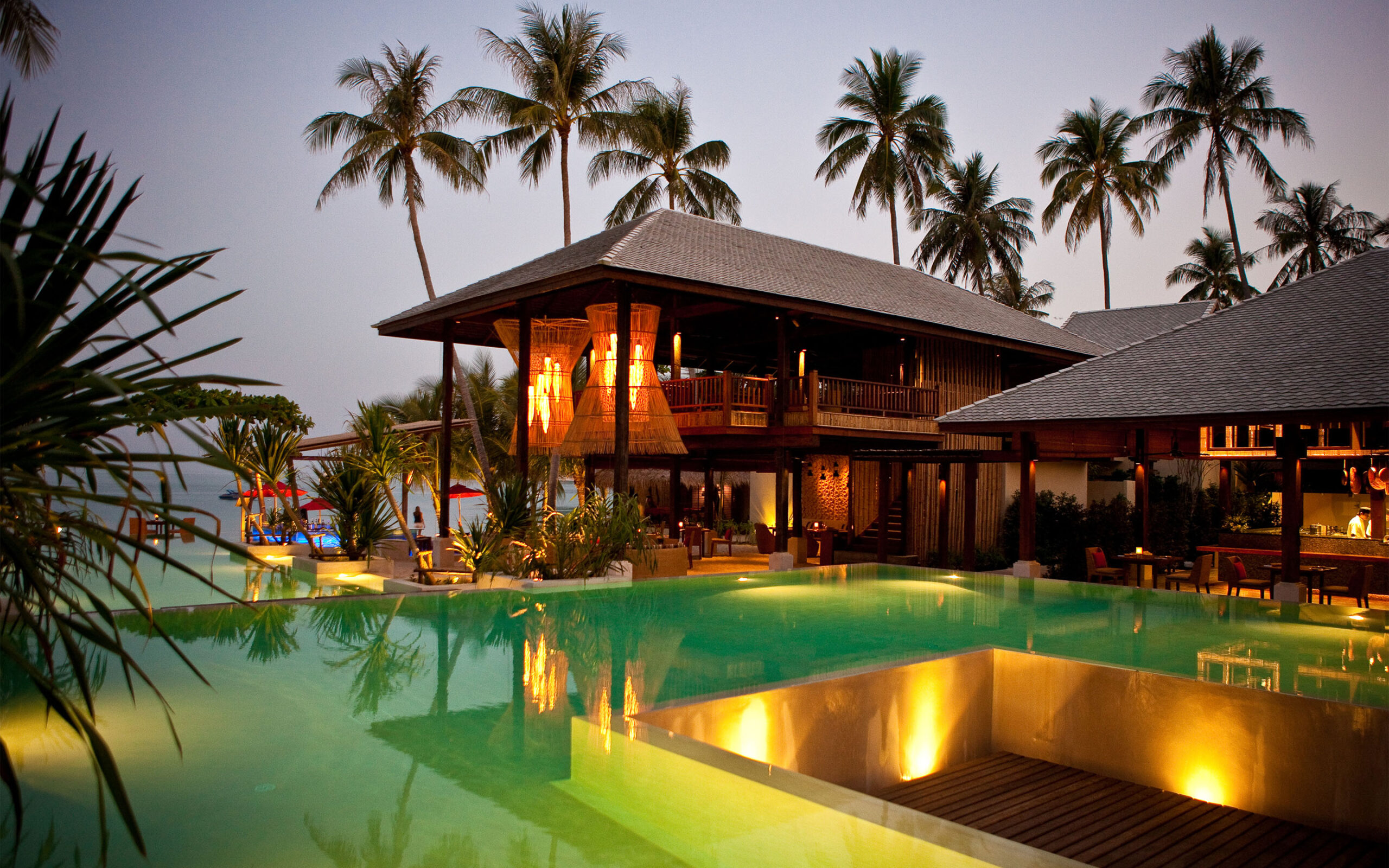 Thailand, Koh Phangan, Anantara Rasananda, Pool Omr&aring;de