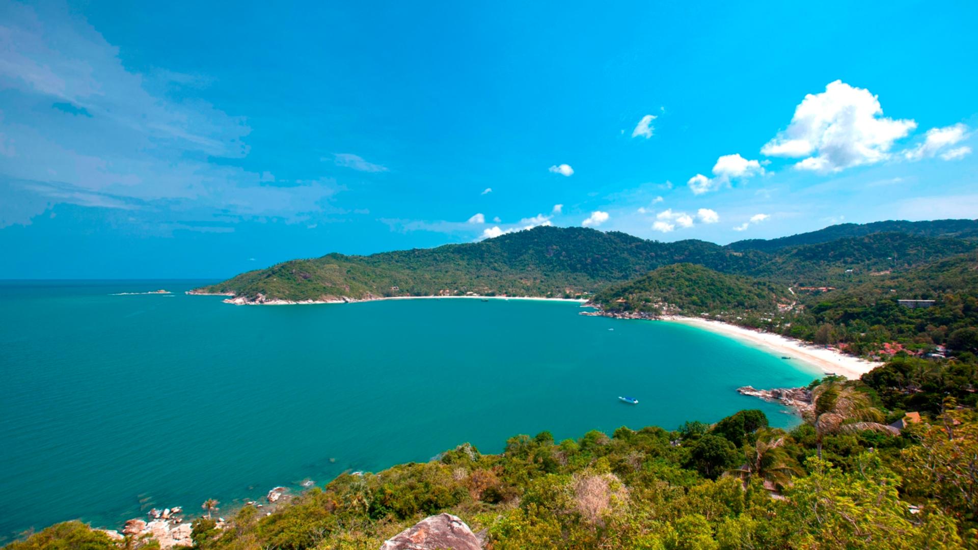 Thailand, Koh Phangan, Buri Rasa Village Koh Phangan, Strand Udsigt