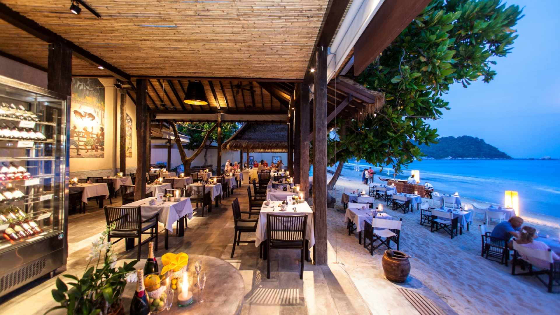 Thailand, Koh Phangan, Buri Rasa Village Koh Phangan, Restaurant Aften