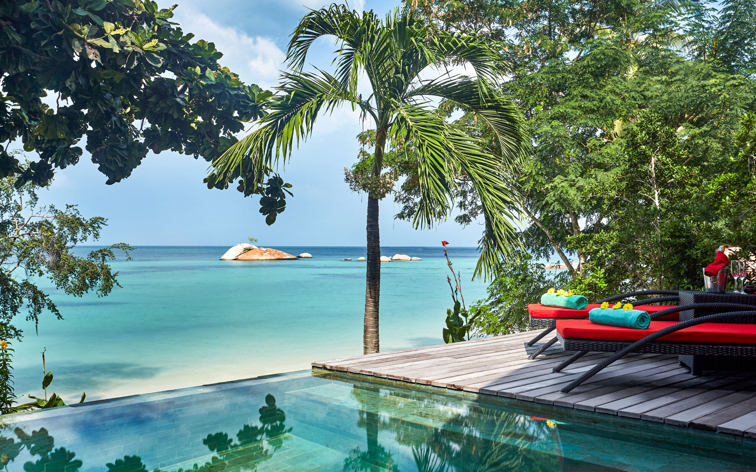 Thailand, Koh Phangan, Kupu Kupu Phangan, Deluxe Beachfront Pool Villa