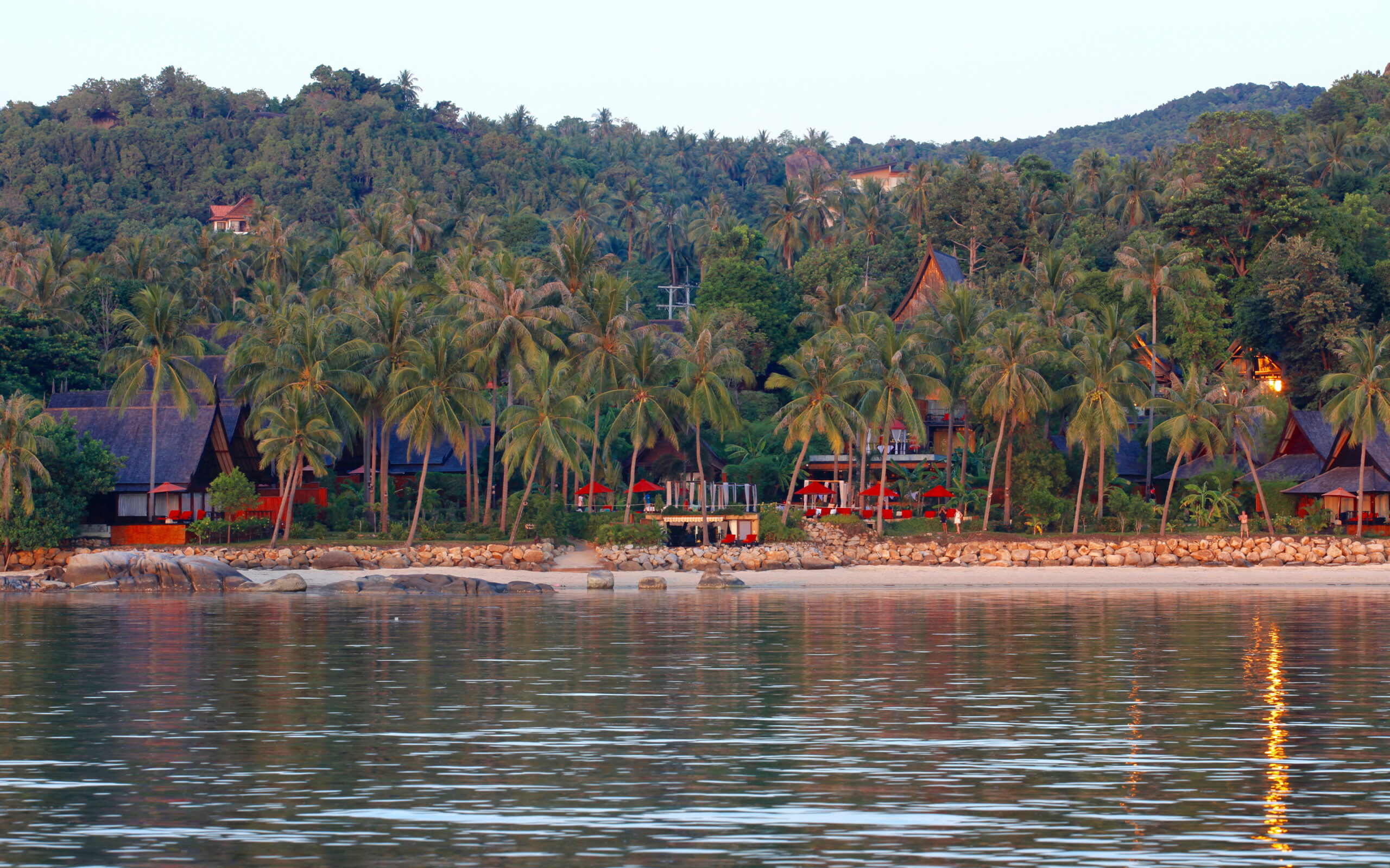 Thailand, Koh Phangan, Kupu Kupu Phangan, Strand Udsigt