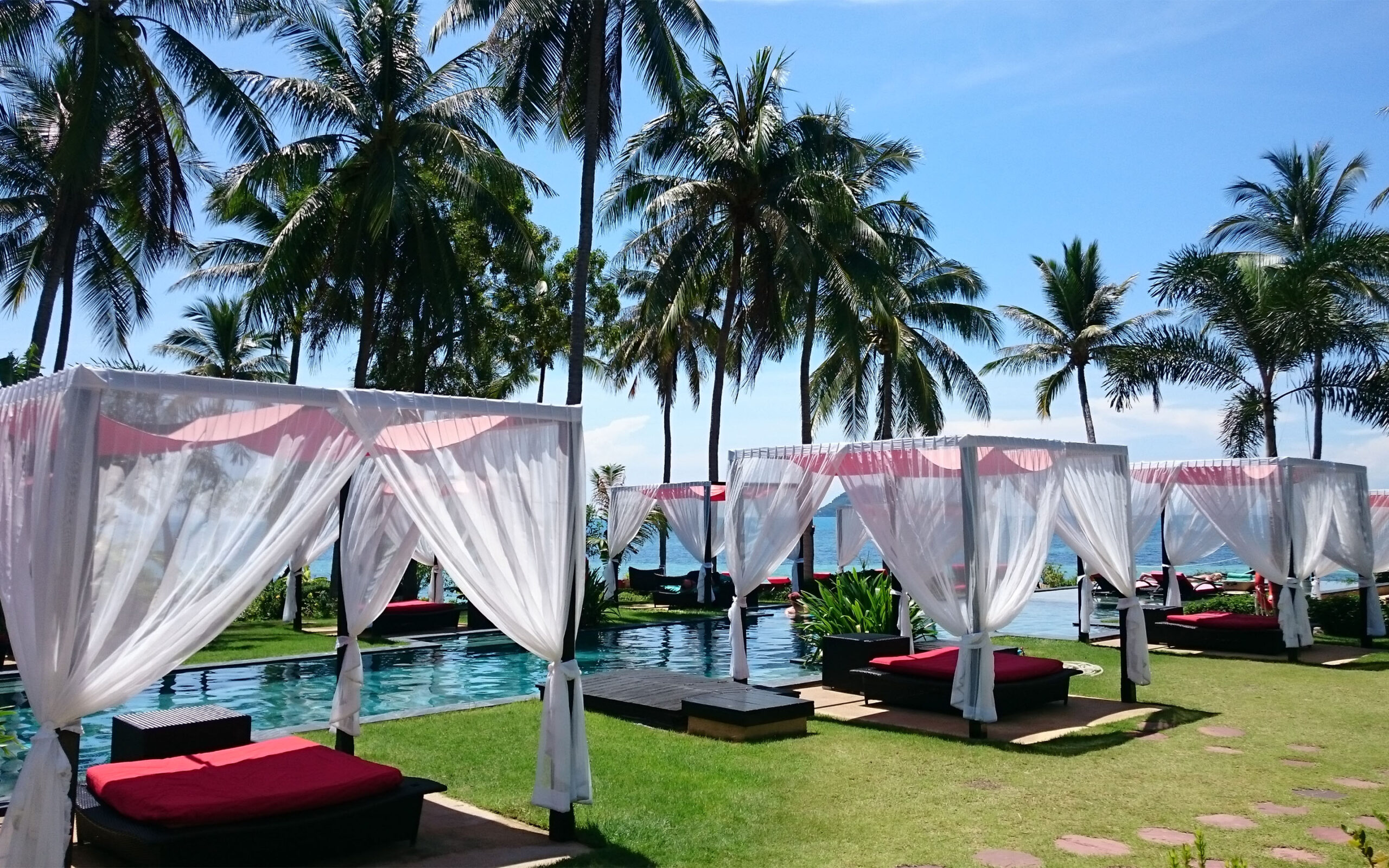 Thailand, Koh Phangan, Kupu Kupu Phangan, Pool Område