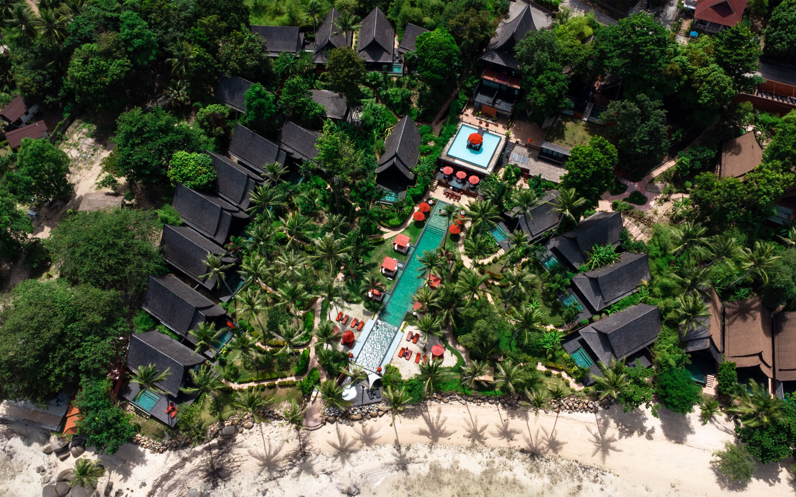 Thailand, Koh Phangan, Kupu Kupu Phangan, Udsigt Resort