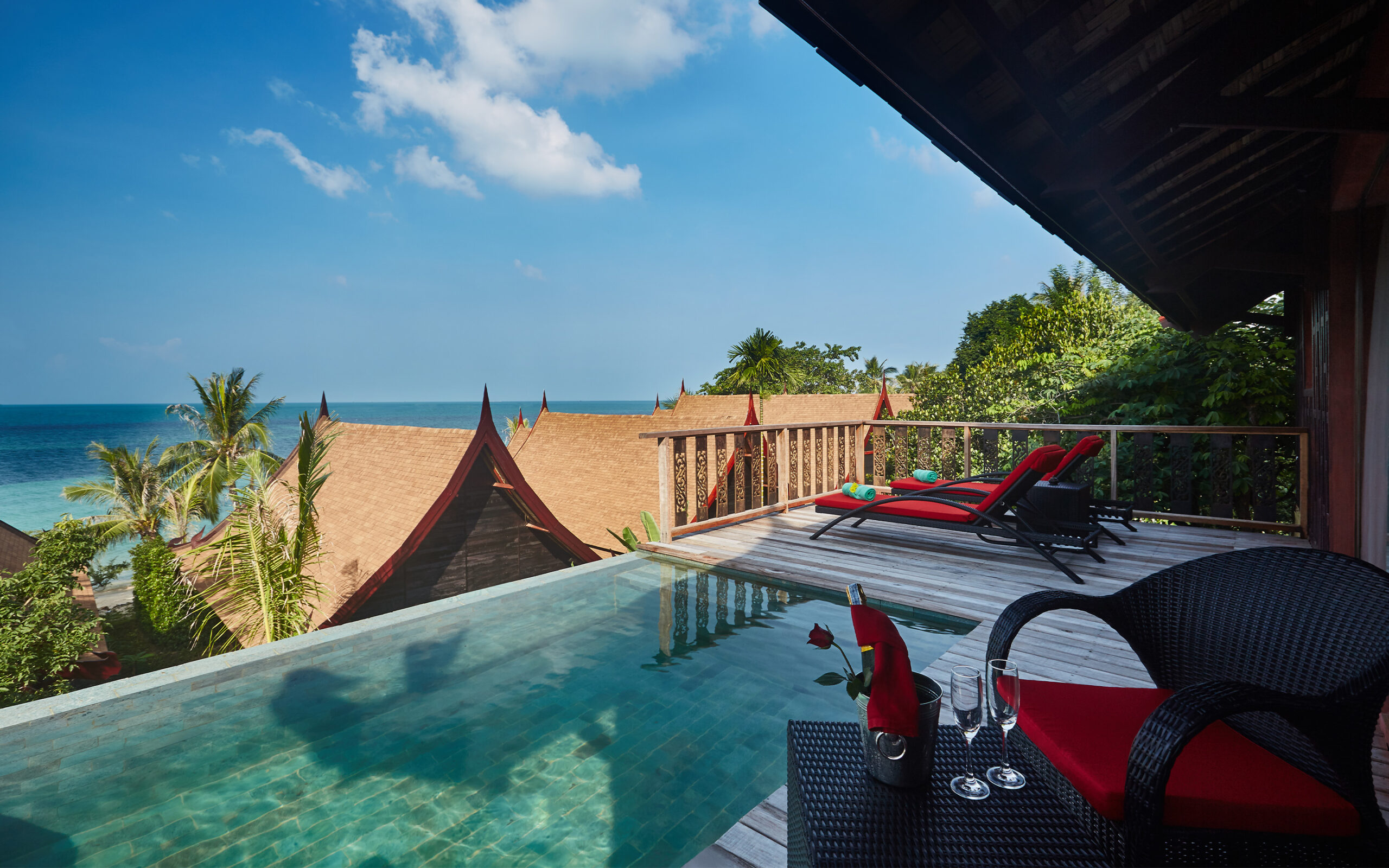Thailand, Koh Phangan, Kupu Kupu Phangan, Pool Villa Udsigt