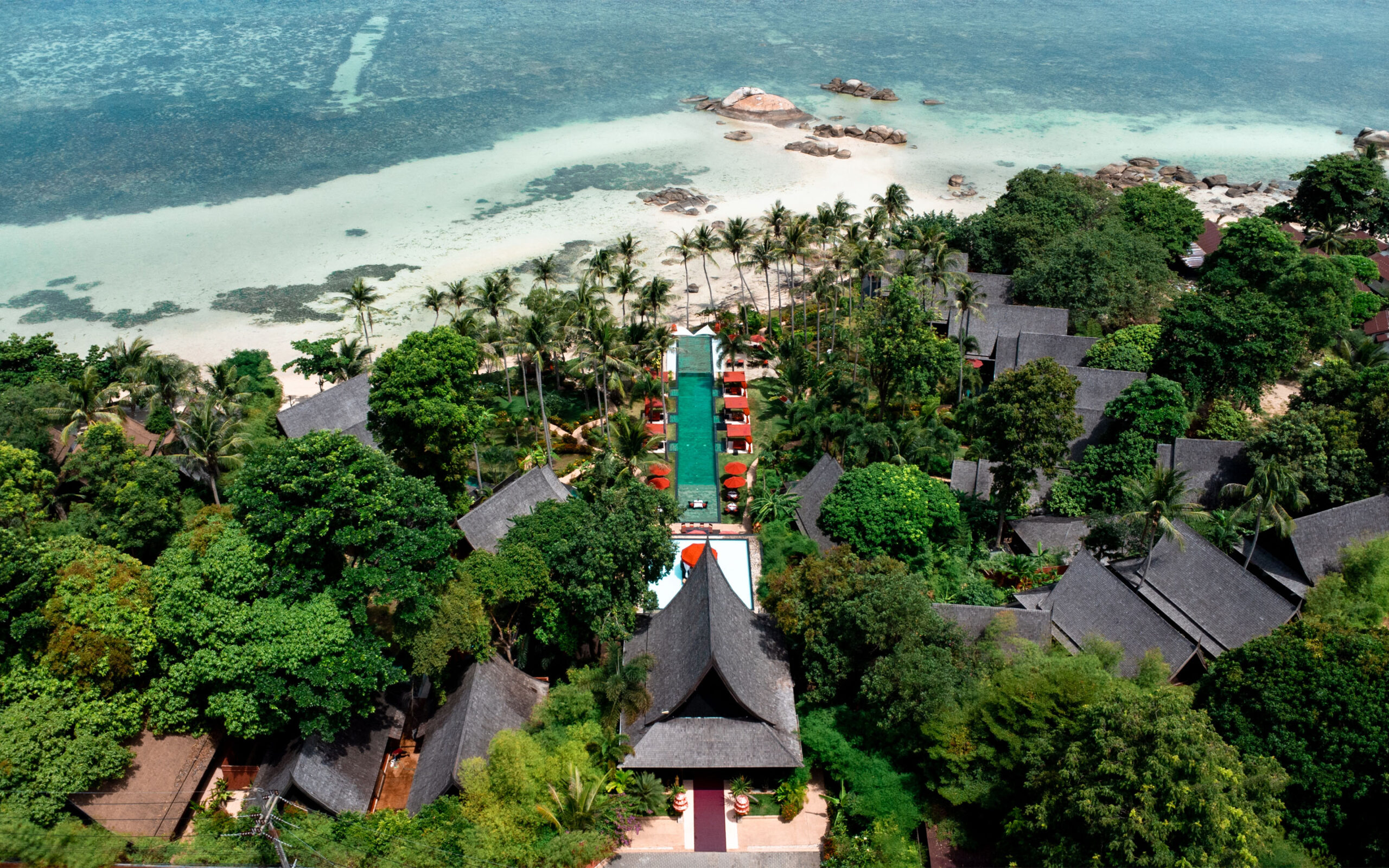 Thailand, Koh Phangan, Kupu Kupu Phangan, Udsigt Resort