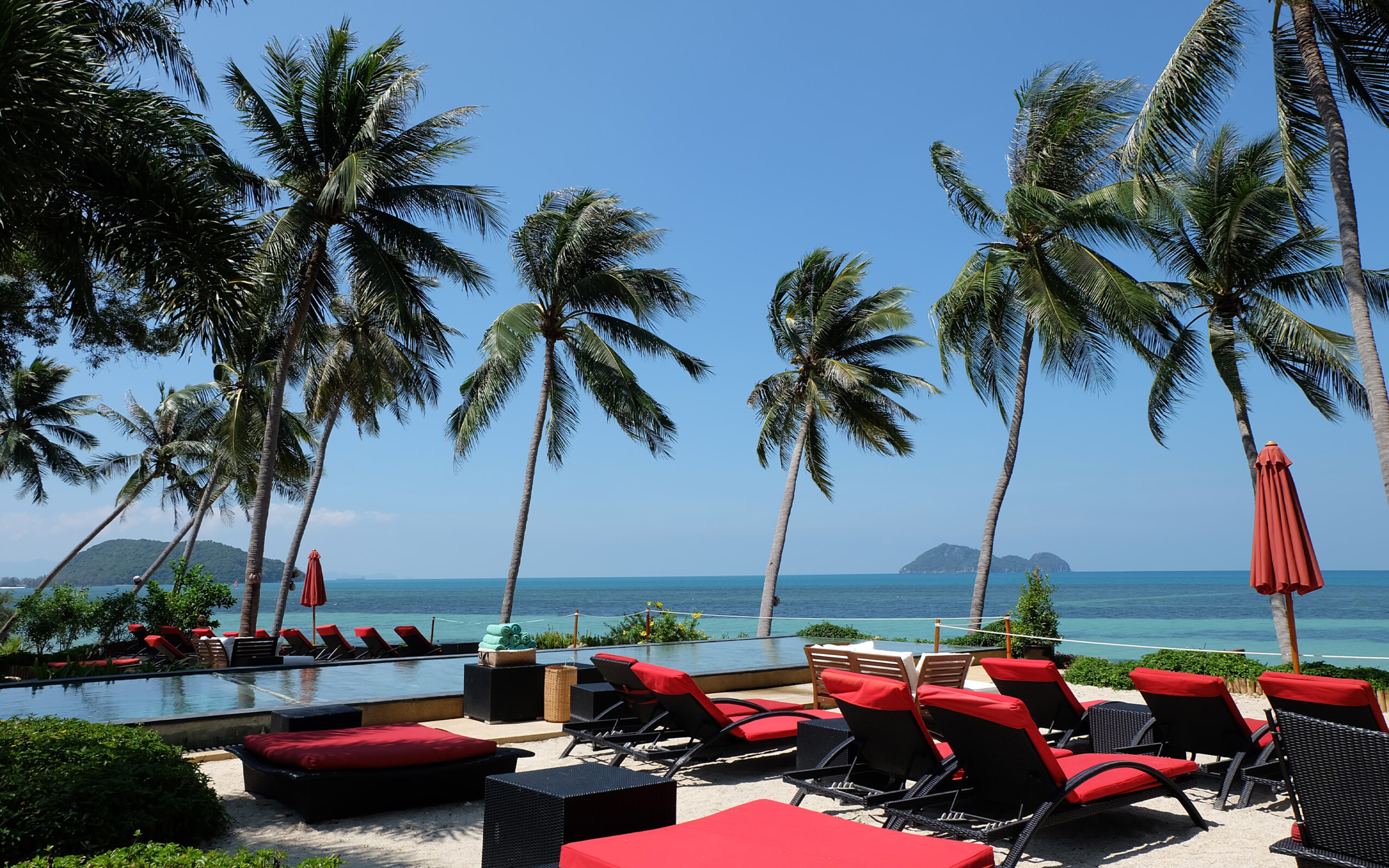 Thailand, Koh Phangan, Kupu Kupu Phangan, Pool Område