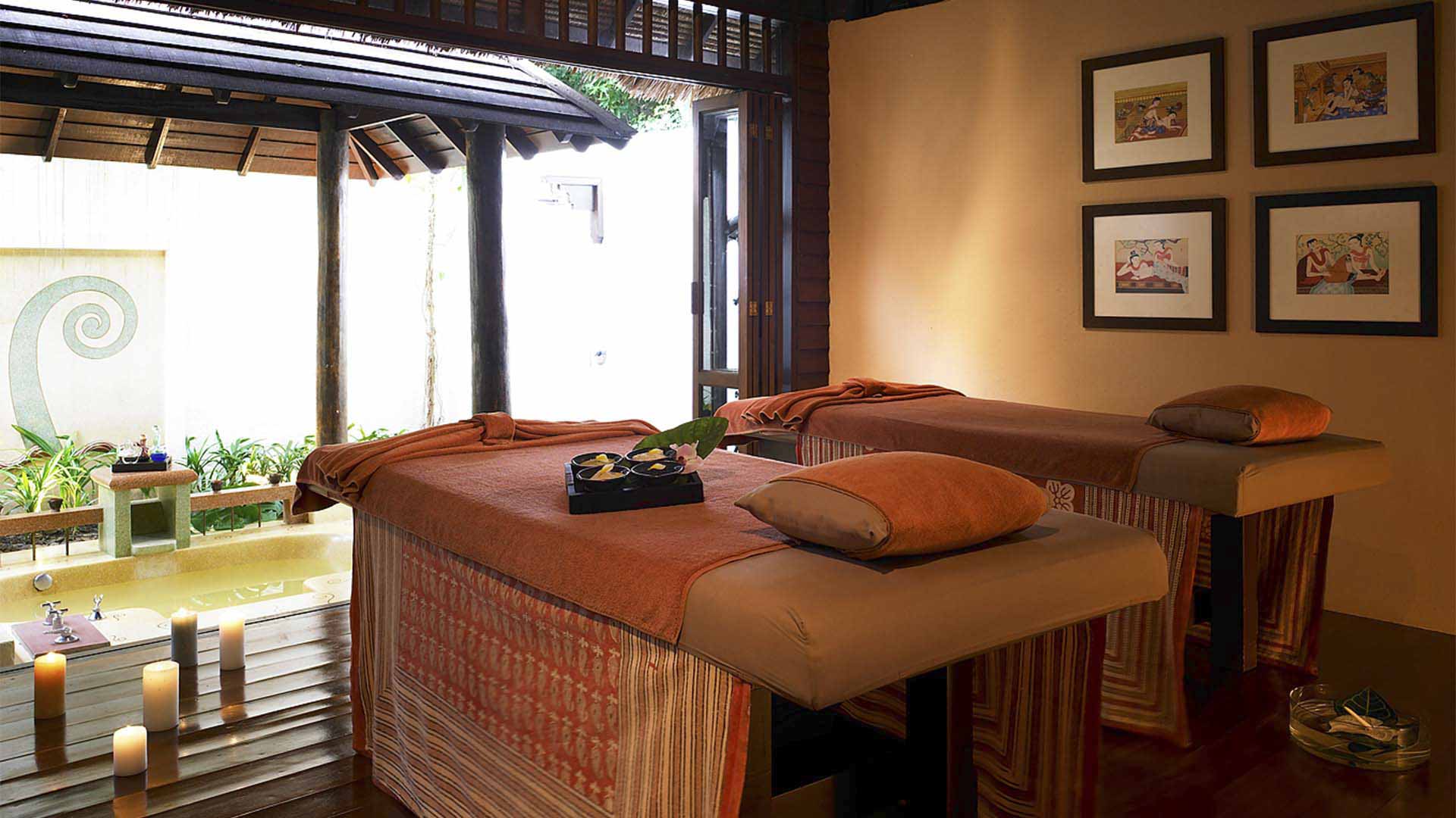 Thailand, Koh Samet, le Vimarn Resort & Spa, Spa Beds