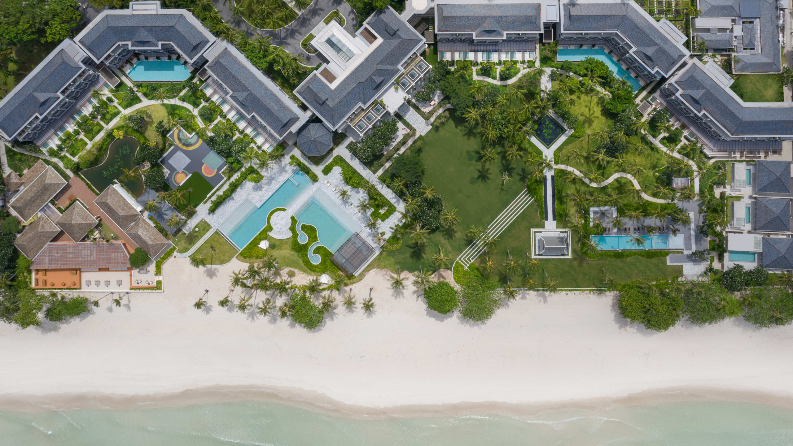 Thailand Koh Samui Centara Reserve Samui Hotel set oppefra