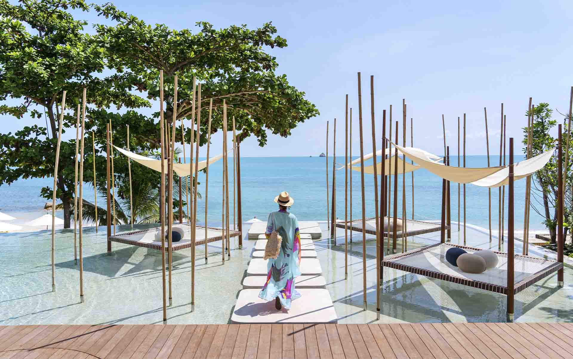Thailand, Koh Samui, Six Senses Samui, Pool Omr&aring;de