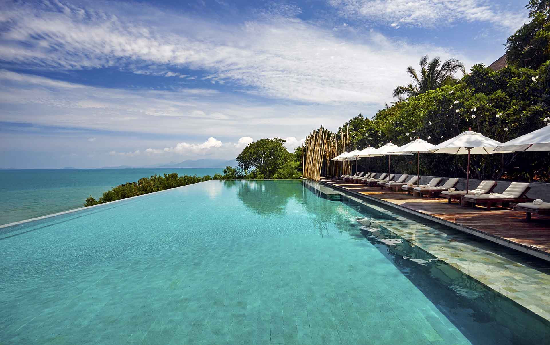 Thailand, Koh Samui, Six Senses Samui, Pool Omr&aring;de