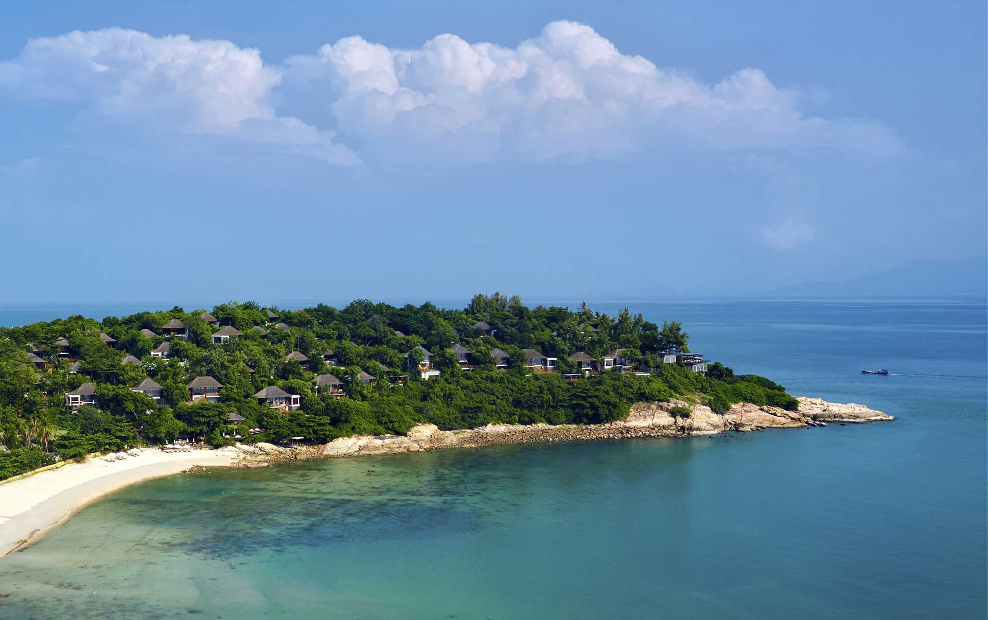 Thailand, Koh Samui, Six Senses Samui, Strand Udsigt