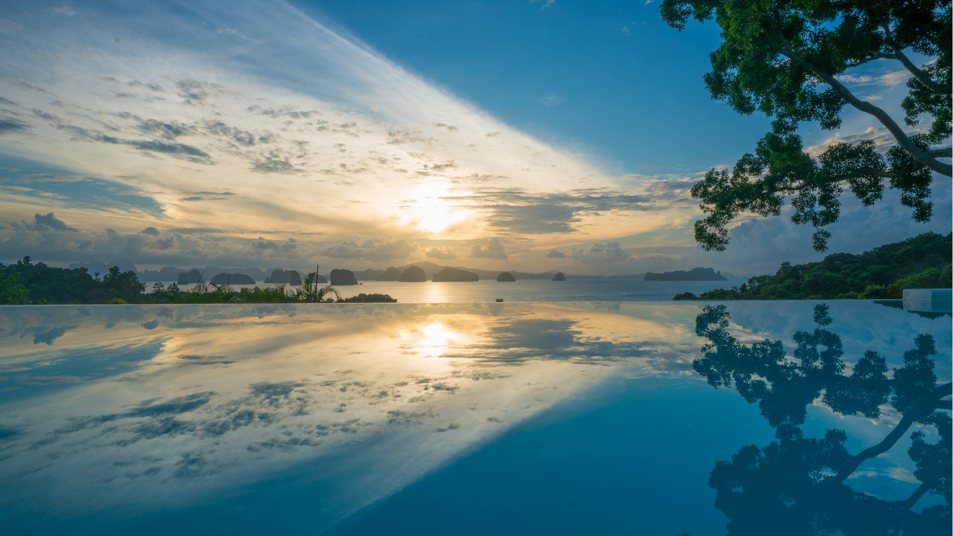 Thailand, Koh Yao Noi, 9 Hornbills Tented Camp, Pool Udsigt