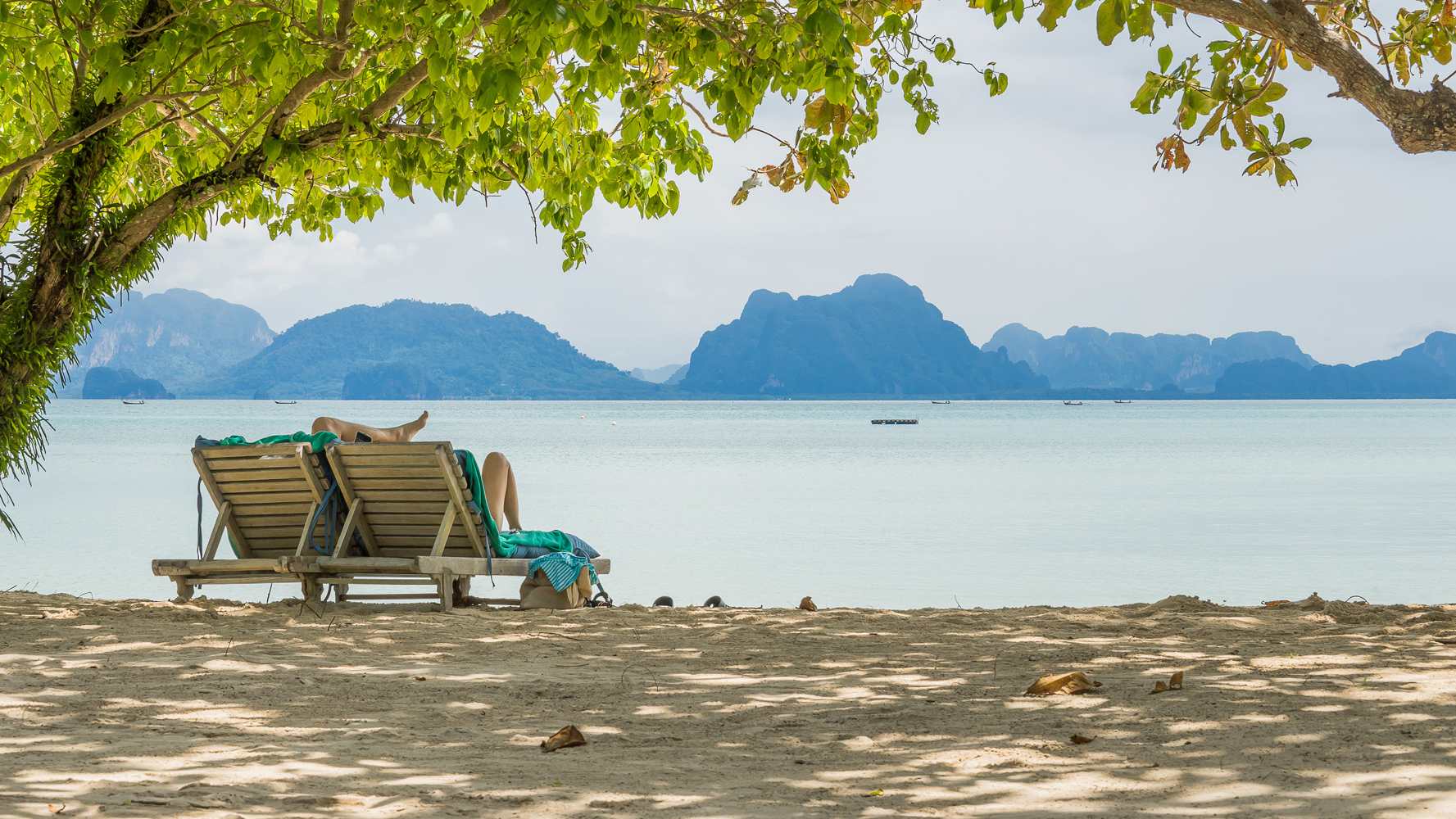 Thailand, Koh Yao Noi, Paradise Koh Yao Resort, Stranden Udsigt
