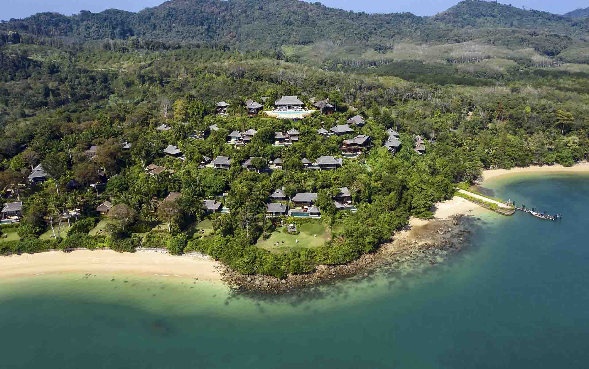 Thailand, Koh Yao Noi, Six Senses Yao Noi, Resort Udsigt