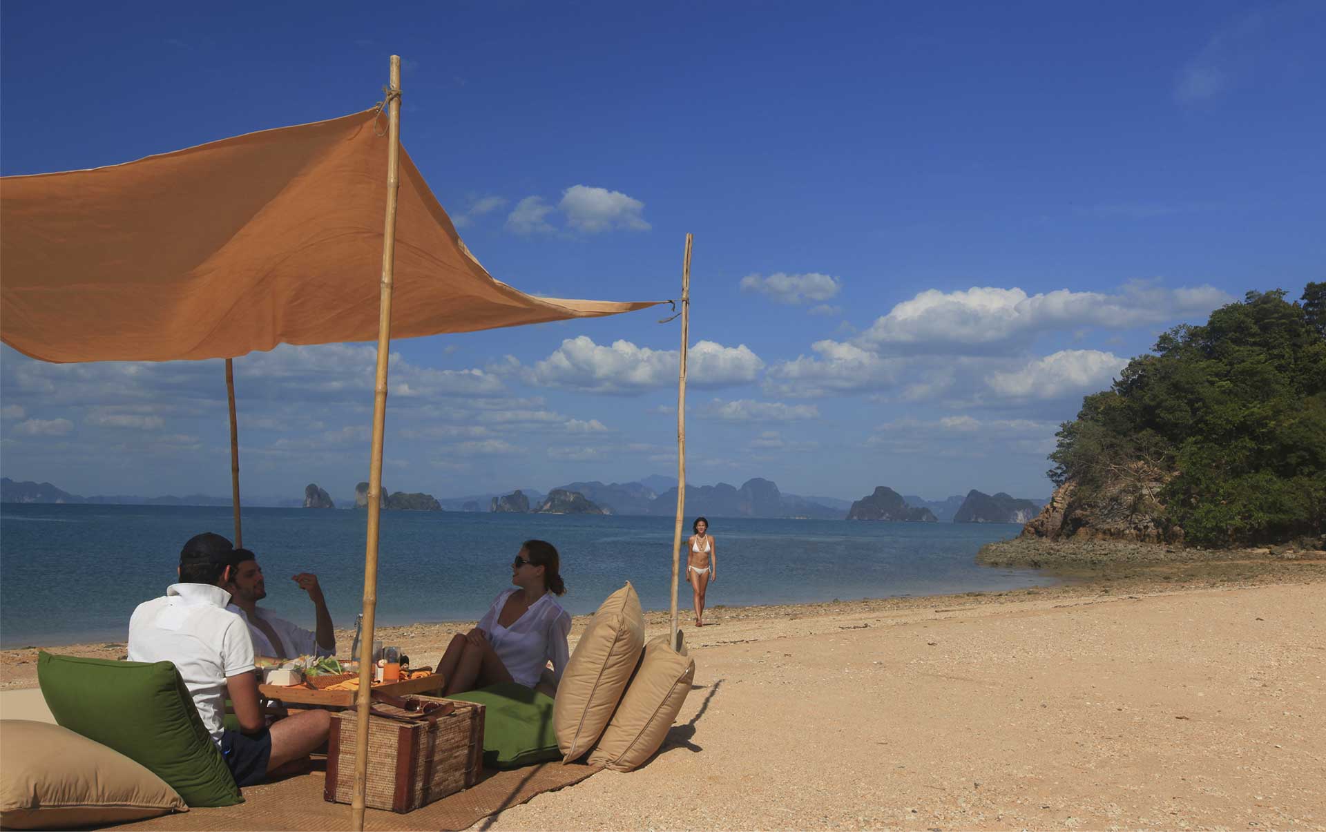 Thailand, Koh Yao Noi, Six Senses Yao Noi, Picnic Strand