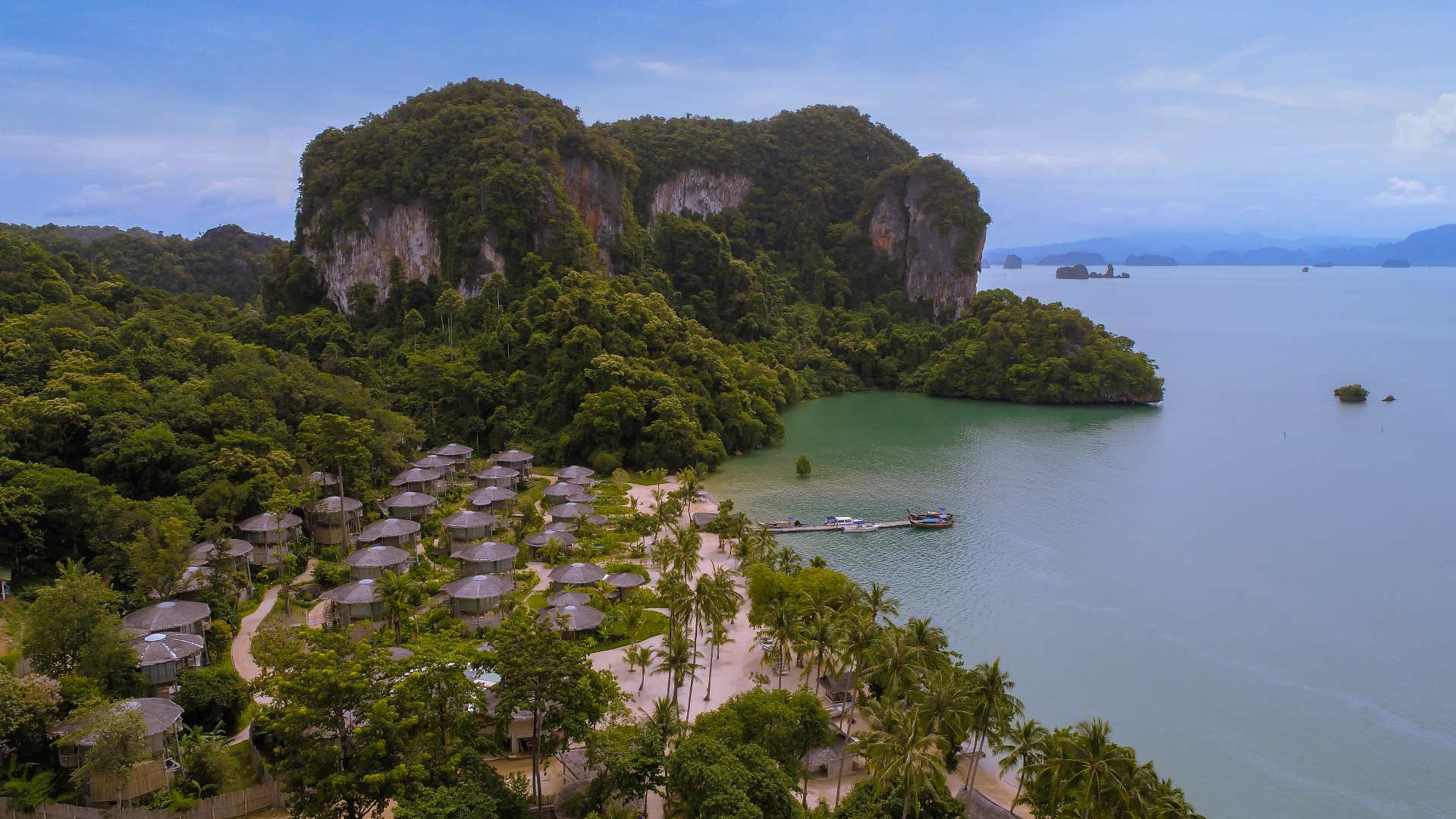 Thailand, Koh Yao Noi, Treehouse Villas, Udsigt Ovenfra
