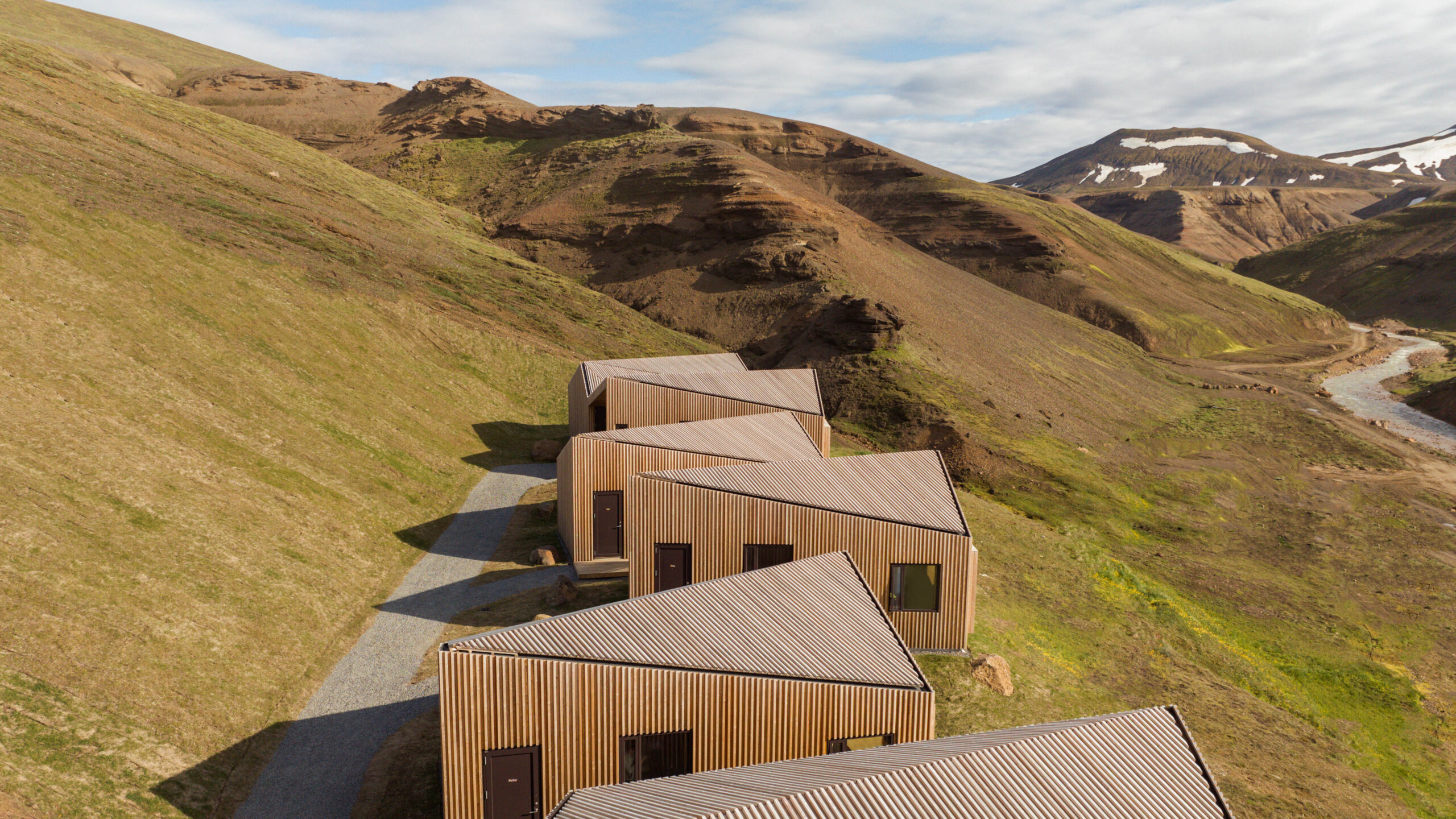 Island, Highland Base, hytter