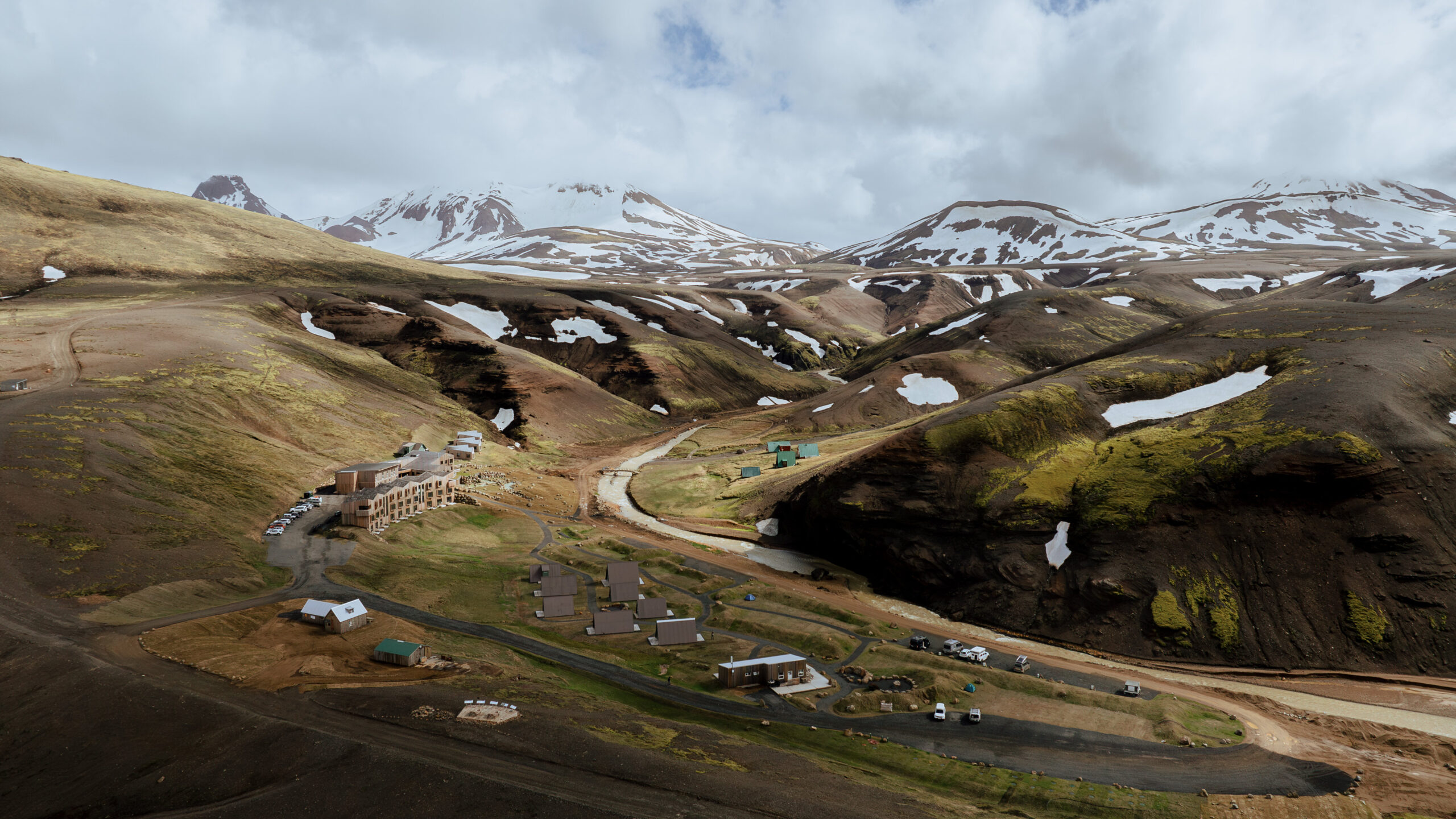 Island, Highland Base smukt beliggende i Kerlingarfj&ouml;ll